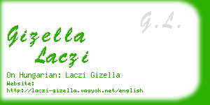 gizella laczi business card